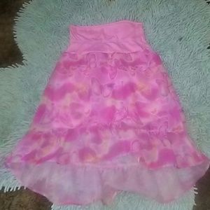 3 for 10$ Butterfly pink lined skirt for girls